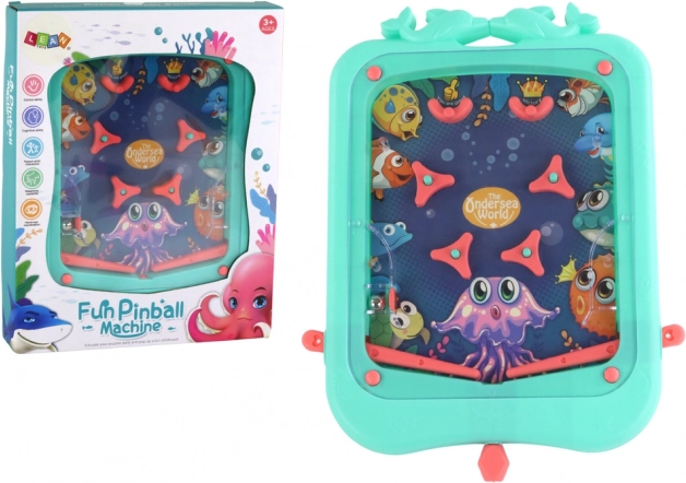 Stolna igra mini fliper s kuglicom – zelena