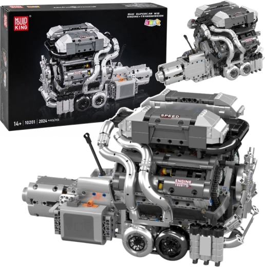 Tehničke konstrukcijske kocke – V8 motor s mjenjačem (2024 dijela)