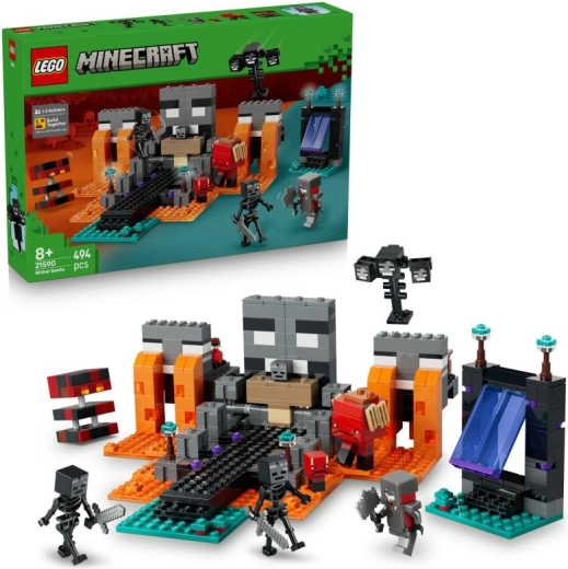 LEGO Minecraft Bitka s Witherom građevinski set za djecu