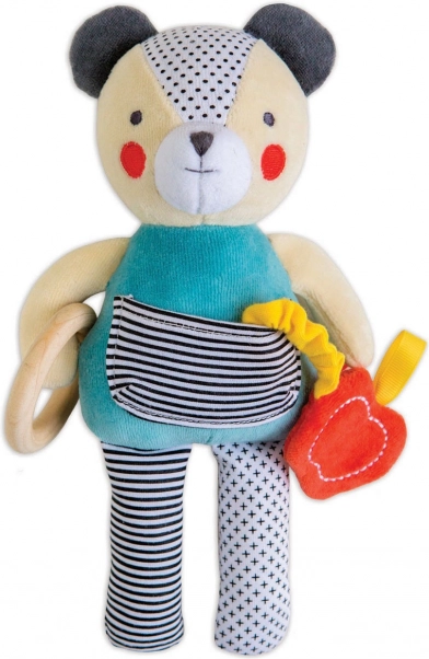 Petit Collage medo s grickalom od organskog pamuka