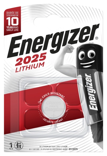 Litijeva gumbasta baterija Energizer CR2025 3 V