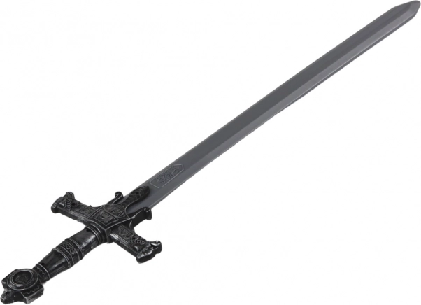 Plastični ratnički mač sa ukrašenom drškom i zvukovima 80 cm