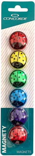 Magneti s bubamarama 30 mm, 6 kom