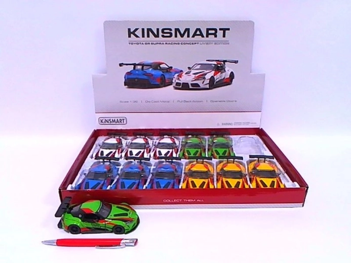 Kovinski model automobila Toyota GR Supra Racing Concept 1:36 s pull-back pogonom - 1 kom