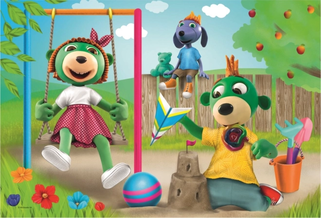 Puzzle Treflíci: Zabava u vrtu 100 dijelova