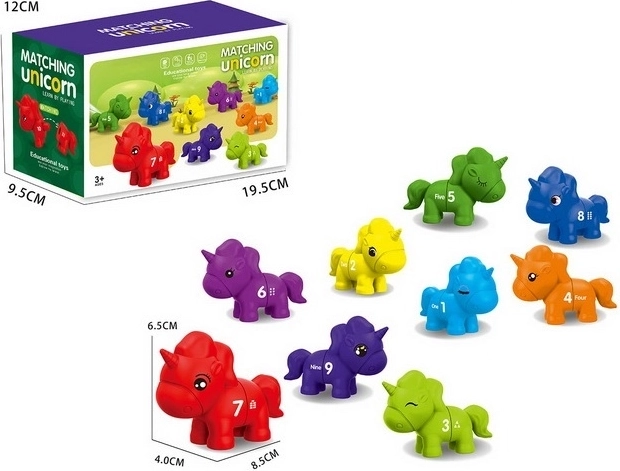 Montessori Unicorns and Numbers Game