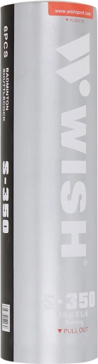 PVC badminton loptice WISH S-350, 6 kom