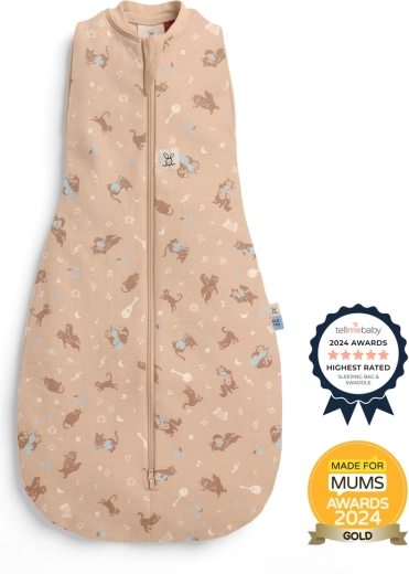 ErgoPouch 2-in-1 Swaddle and Sleep Sack Cocoon Melody, 3–6 months, 0.2 TOG