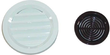 Ventilacijska rešetka sa mrežicom, promjer 75 mm, smeđa