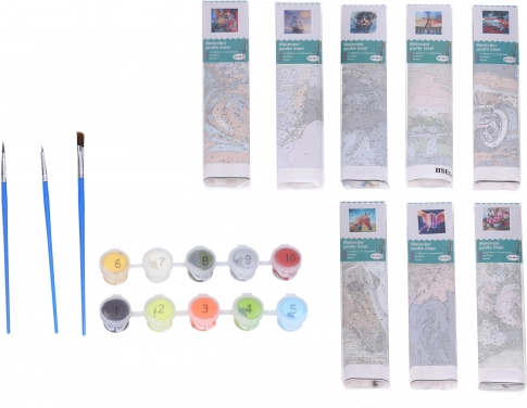 Kreativni set slikanja po brojevima - mix 30x40 cm