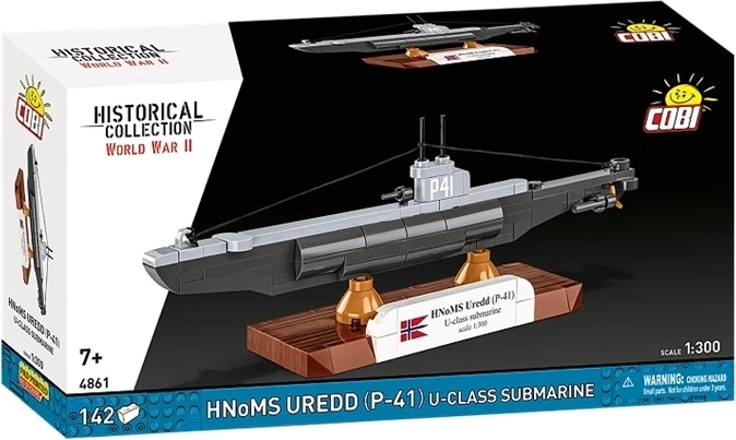 COBI povijesna kolekcija WWII podmornica HNoMS Uredd (P-41) klasa U u mjerilu 1:300