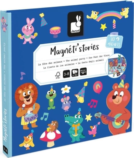 Janod magnetska knjiga Rođendanska zabava životinjica