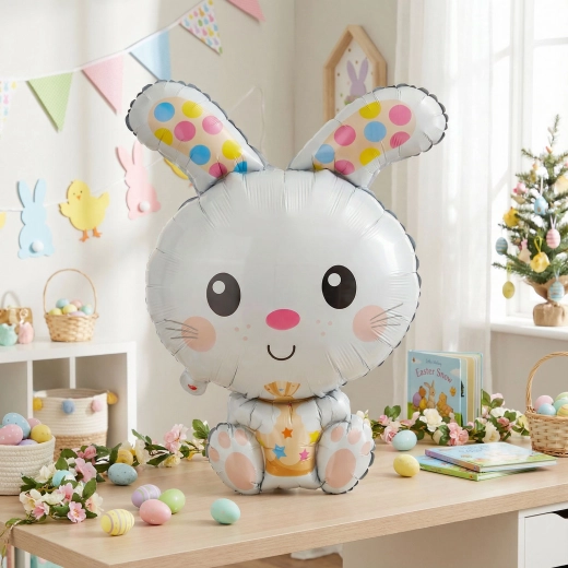 Easter foil bunny balloon 78 cm