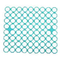 Meka rešetka za sudoper 28 × 28 cm, plast, mješavina boja