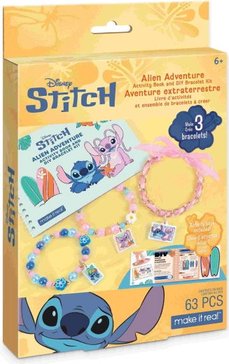 Aktivna bilježnica i set za izradu narukvica Disney Stitch