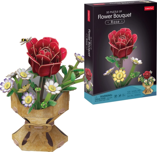 Puzzle 3D Floral Bouquet - Rose
