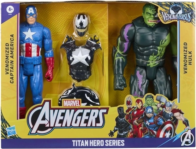 Marvel Avengers Titan Action Figure Captain America or Hulk - 1 Piece