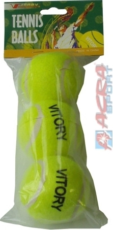 Yellow universal Vitory balls, 3 pcs