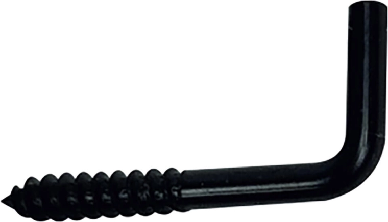 U-kuka s vijakom 17 × 40 mm, crna, 10 kom