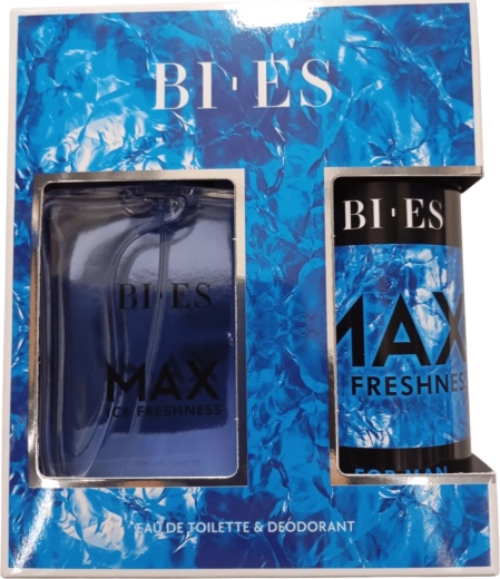 Muški poklon set BI-ES Max Ice Freshness – toaletna voda 100 ml + dezodorans 150 ml