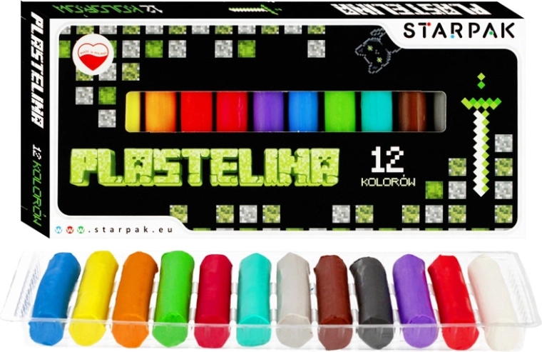 Plastelin set Pixel – 12 boja