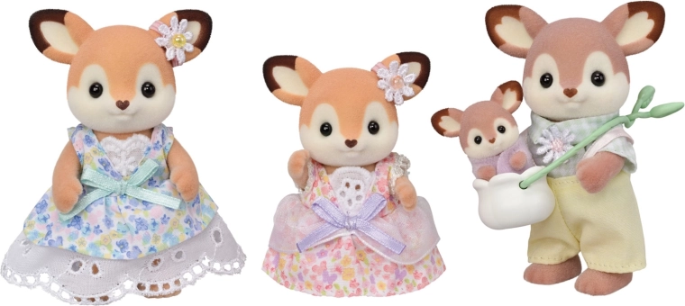 Sylvanian Families Deer Family – set of 4 figures