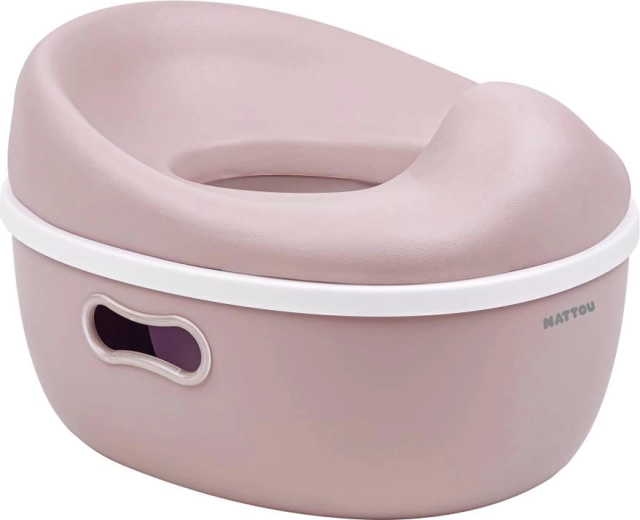 Nattou učna kahlica 3u1 Potty dusty pink