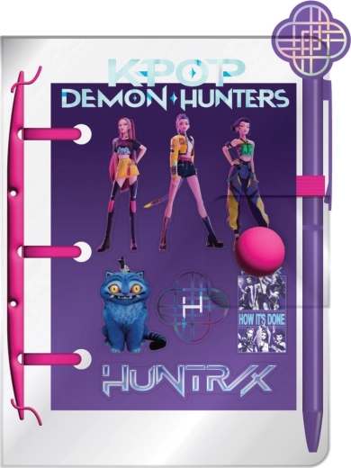 Set K-pop Demon Hunters: mini blok, olovka i naljepnice