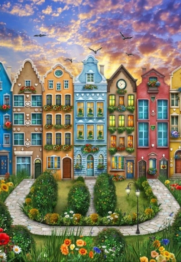 Alipson puzzle Duginasto selo 1000 dijelova