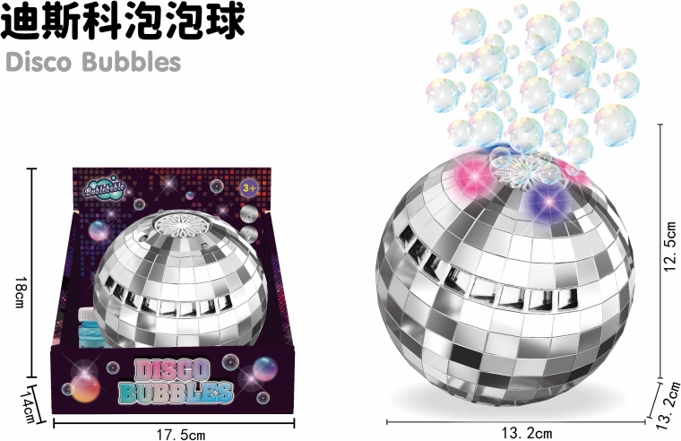 Puhač mjehurića disko kugla sa svjetlosnim efektima