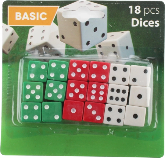 Igraće kockice miks boja 18 kom