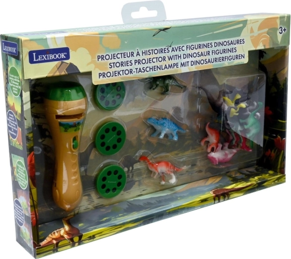 Lexibook svjetiljka s projektorom priča i figuricama dinosaura