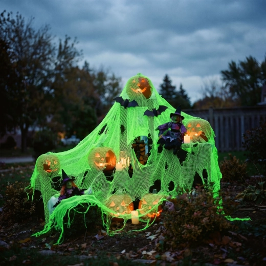 Glow-in-the-dark textile decoration 180 × 76 cm