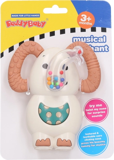 Zvečka slon sa svjetlima i zvukovima 12 cm