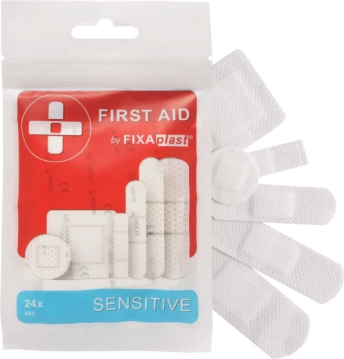 Fixaplast First Aid Sensitive flasteri za prvu pomoć za osjetljivu kožu (24 kom)