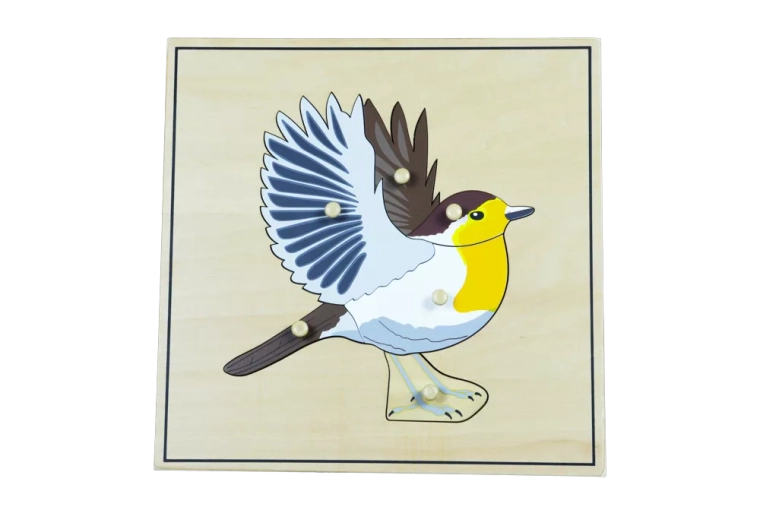 Puzzle with a bird skeleton motif