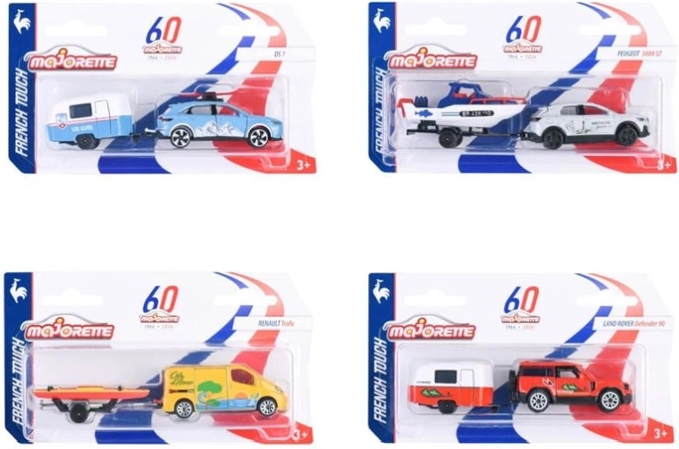 Majorette French Touch autić s prikolicom (1 kom, nasumičan odabir)