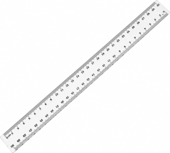 Plastično ravnalo TAURUS 30 cm - 1 komad