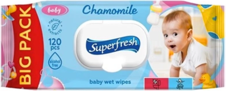 Vlažne maramice Superfresh Baby 120 kom