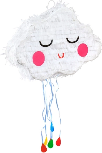 Cloud piñata (pull type) - 1 piece