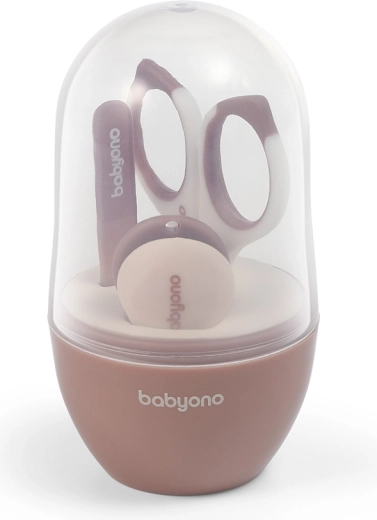 BabyOno manikurni set za djecu u bež futroli
