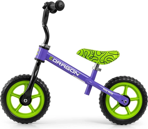 Dječja guralica (bicikl bez pedala) Milly Mally Dragon ljubičasta