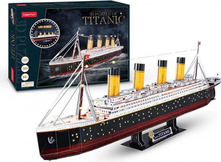Svjetleća 3D slagalica Titanic 266 dijelova