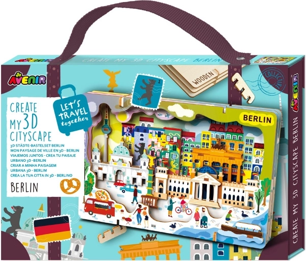 Drvene 3D puzzle gradska panorama Berlin Avenir