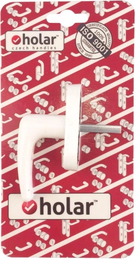 Prozorska poluoliva Klasik, bijela plastična kvaka s mikroventilacijom