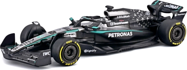 Bburago model Formule 1 Mercedes-AMG Petronas W16 (2025) George Russell #63 1:64 u blister pakiranju