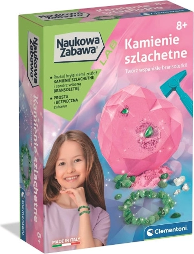 Fosili i drago kamenje – set za djevojčice za iskapanje i izradu nakita