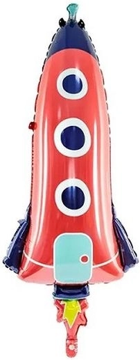 Folijski balon raketa mix 44 × 115 cm