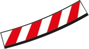 Inner borders for banked curve 4/15° for CARRERA EVOLUTION, DIGITAL 132 and DIGITAL 124 slot car tracks