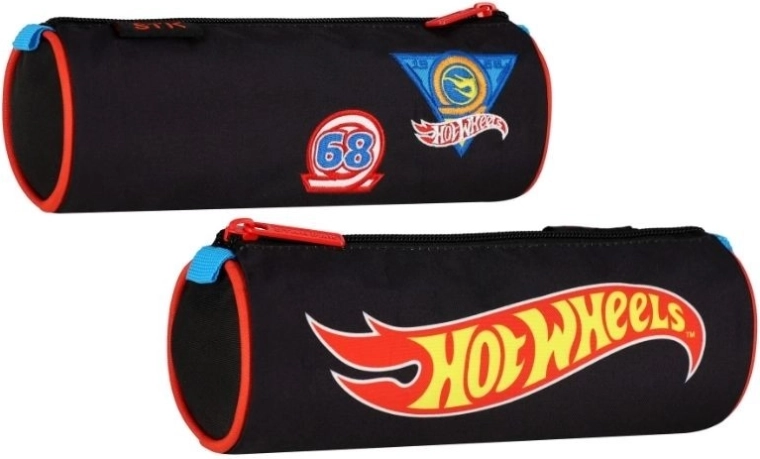 Hot Wheels Black tube pencil case - 1 piece